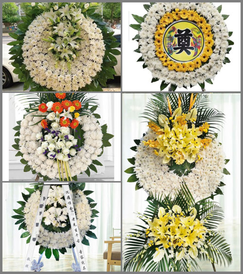 湖南永州零陵区邮亭圩镇井皮洞村花圈速递